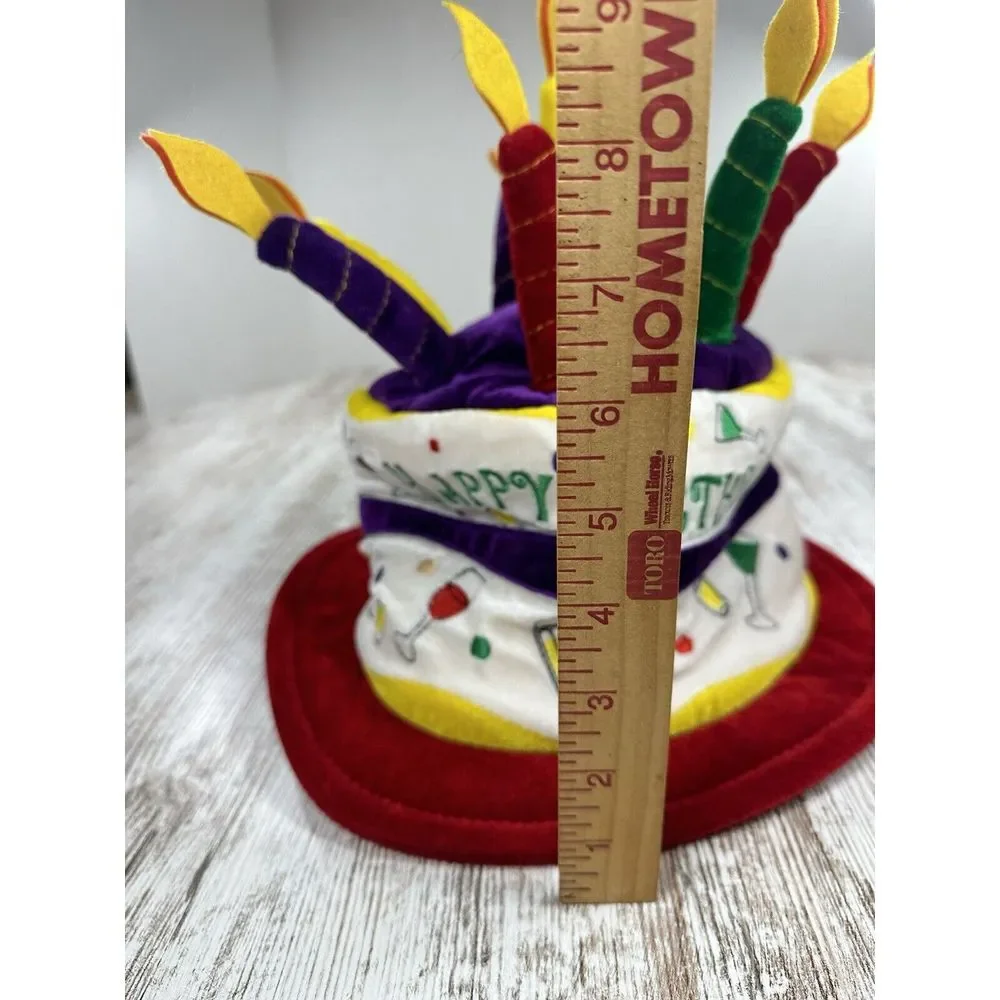 Elope‎ Adjustable One Size Birthday Cake Plush Hat Beer Mug Shot Glass Martini